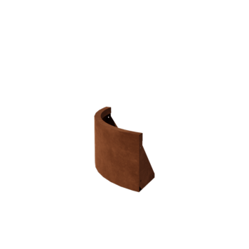 Zid de sprijin din oțel corten - Curbă exterioară - 50 x 50 x 30 cm