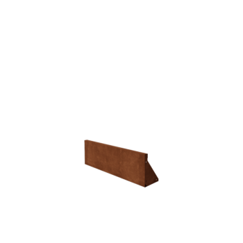 Perete de susținere din oțel corten formă dreaptă 100 cm (înălțime 30 cm)