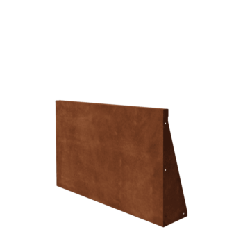 Zid de sprijin din oțel corten - Drept - 100 x 60 cm