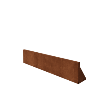 Zid de sprijin din oțel corten - Drept - 150 x 30 cm