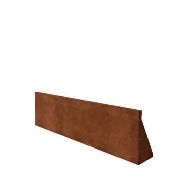 Zid de sprijin din oțel corten - Drept - 150 x 40 cm