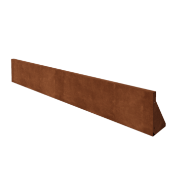 Zid de sprijin din oțel corten - Drept - 200 x 30 cm