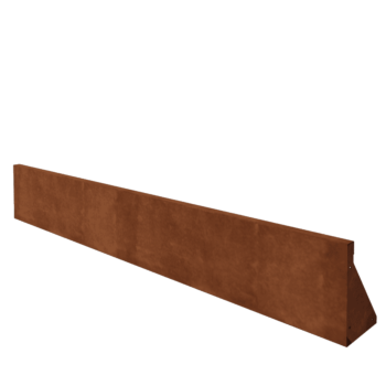 Zid de sprijin din oțel corten - Drept - 200 x 30 cm