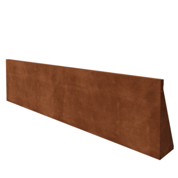 Zid de sprijin din oțel corten - Drept - 200 x 50 cm