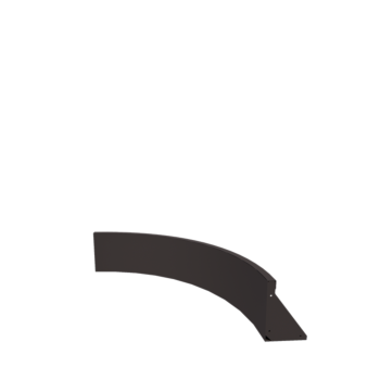 Zid de sprijin din oțel - Curbă interioară - 100 x 100 x 30 cm - Altă culoare RAL