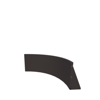 Zid de sprijin din oțel - Curbă exterioară - 100 x 100 x 50 cm - Altă culoare RAL