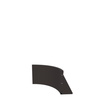 Zid de sprijin din oțel - Curbă interioară - 50 x 50 x 40 cm - Altă culoare RAL