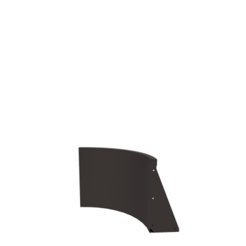 Zid de sprijin din oțel - Curbă exterioară - 50 x 50 x 50 cm - RAL7016 mat (gri antracit)