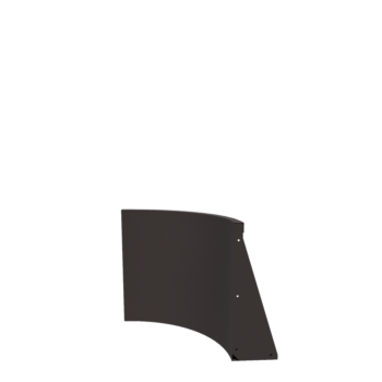 Zid de sprijin din oțel - Curbă interioară - 50 x 50 x 60 cm - Altă culoare RAL