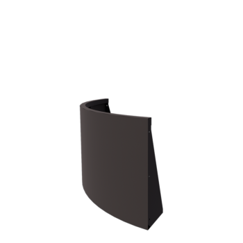 Zid de sprijin din oțel - Curbă exterioară - 100 x 100 x 60 cm - Altă culoare RAL