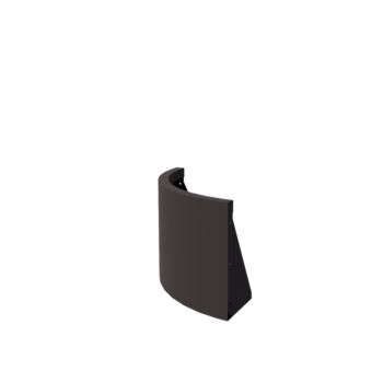 Zid de sprijin din oțel - Curbă exterioară - 50 x 50 x 40 cm - Altă culoare RAL
