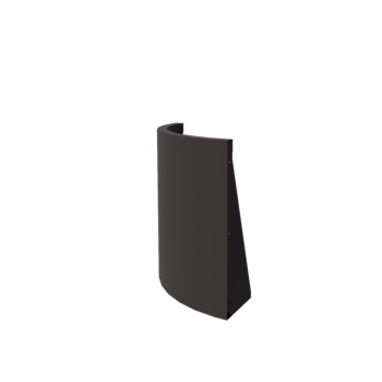 Zid de sprijin din oțel - Curbă exterioară - 50 x 50 x 60 cm - Altă culoare RAL