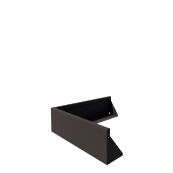 Zid de sprijin din oțel - Colț exterior - 100 x 100 x 30 cm - Altă culoare RAL