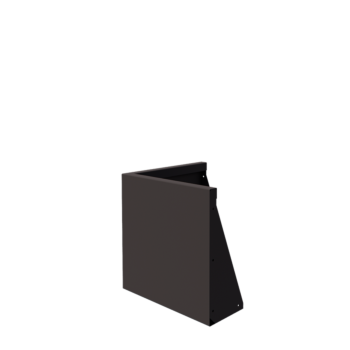 Zid de sprijin din oțel - Colț exterior - 50 x 50 x 50 cm - RAL7016 mat (gri antracit)