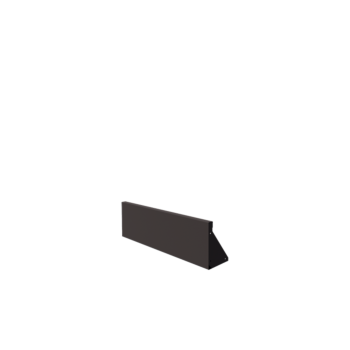Zid de sprijin din oțel - Drept - 100 x 30 cm - RAL7016 mat (gri antracit)