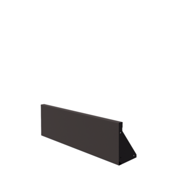 Zid de sprijin din oțel - Drept - 100 x 30 cm - Altă culoare RAL