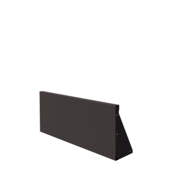 Zid de sprijin din oțel - Drept - 100 x 40 cm - Altă culoare RAL