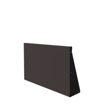 Zid de sprijin din oțel - Drept - 100 x 60 cm - RAL7016 mat (gri antracit)