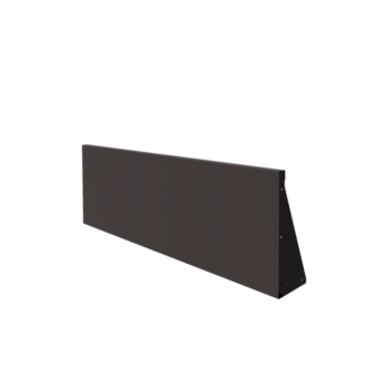 Zid de sprijin din oțel - Drept - 150 x 50 cm - RAL7016 mat (gri antracit)