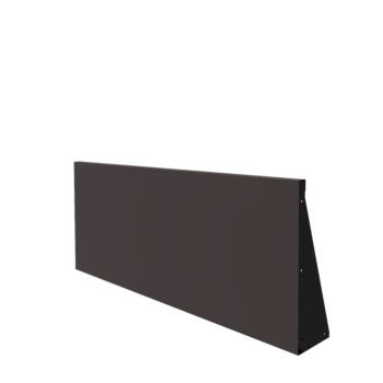 Zid de sprijin din oțel - Drept - 150 x 60 cm - RAL7016 mat (gri antracit)