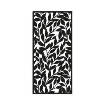 Decor de perete din metal Frunze