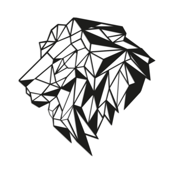 Decoratiuni perete din metal - Leu 2.0 Small - 50,8 x 50 cm