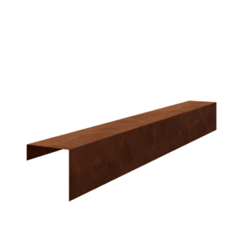 Profil U din oțel corten 15 x 15 x 5 cm (lungime 240 cm)