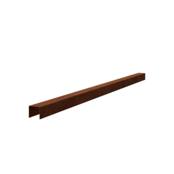 Profil U din oțel corten - 5 x 5 x 5 cm - 240 cm