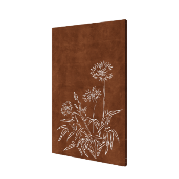 Panou de grădină din oțel corten albăstrea 120 x 6 x 190 cm