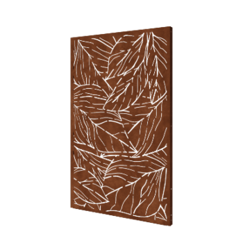 Panou decorativ din oțel corten - Frunze 1 - 120 x 6 x 190 cm
