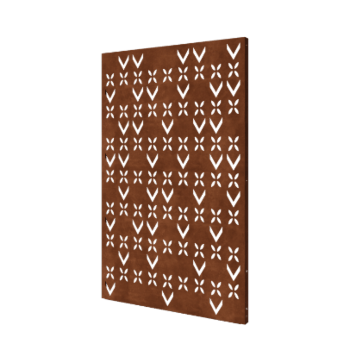 Panou decorativ din oțel corten - Motiv de acoperiș 5 - 120 x 6 x 190 cm