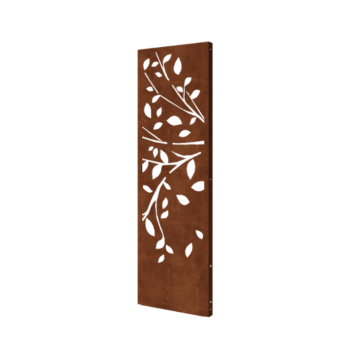 Panou decorativ din oțel corten - Copac - Partea 2 - 60 x 6 x 190 cm
