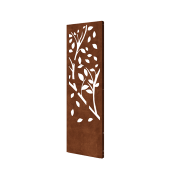 Panou decorativ din oțel corten - Copac - Partea 4 - 60 x 6 x 190 cm