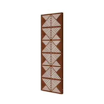 Panou decorativ din oțel corten - Linii 2 - 60 x 6 x 190 cm
