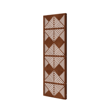 Panou decorativ din oțel corten - Linii 3 - 60 x 6 x 190 cm