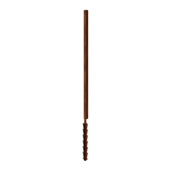 Stâlp de suport din oțel corten știft de susținere colț cu 190 x 6 x 6 cm