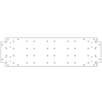 Placă de bază oțel galvanizat 30 x 100 cm