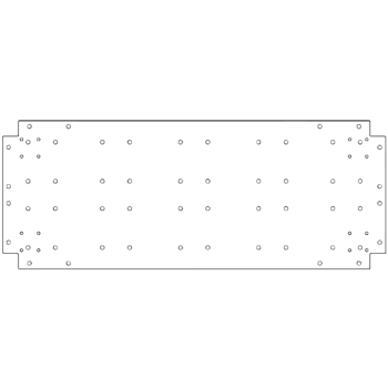 Placă de bază oțel galvanizat 40 x 100 cm