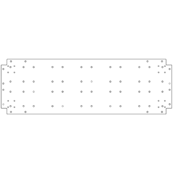 Placă de bază din oțel galvanizat - 40 x 120 cm