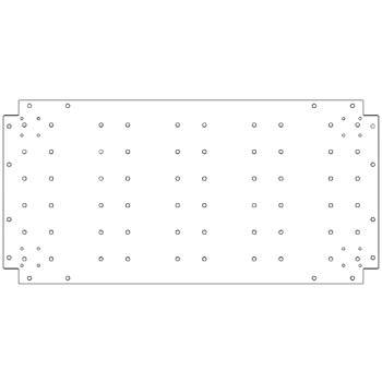 Placă de bază din oțel galvanizat - 50 x 100 cm