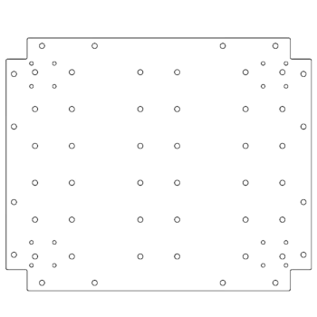Placă de bază din oțel galvanizat - 50 x 60 cm
