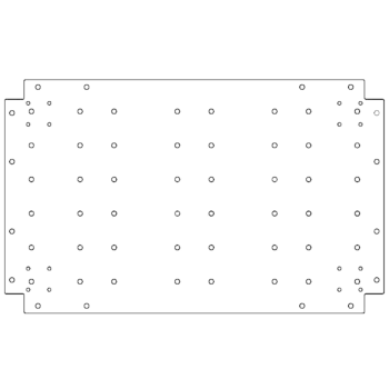 Placă de bază din oțel galvanizat - 50 x 80 cm