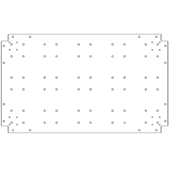 Placă de bază din oțel galvanizat - 60 x 100 cm