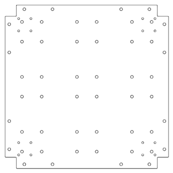 Placă de bază din oțel galvanizat - 60 x 60 cm