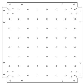 Placă de bază din oțel galvanizat - 70 x 70 cm