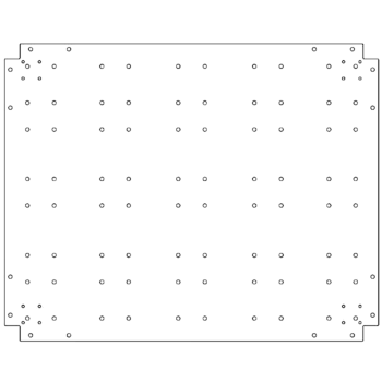 Placă de bază din oțel galvanizat - 80 x 100 cm