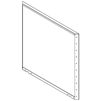 Jardinieră din oțel - Panou - 100 x 100 cm - RAL7016 mat (gri antracit)