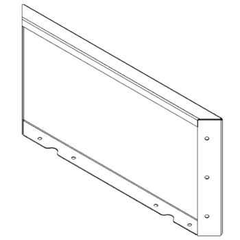Jardinieră din oțel - Panou - 30 x 60 cm - RAL7016 mat (gri antracit)