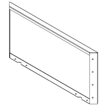 Jardinieră din oțel - Panou - 40 x 80 cm - RAL7016 mat (gri antracit)