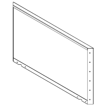 Jardinieră din oțel - Panou - 60 x 100 cm - RAL7016 mat (gri antracit)